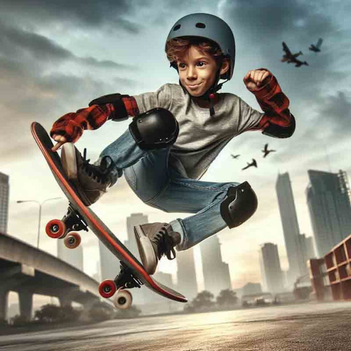 Skateboard lesson