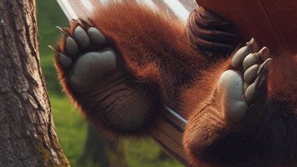 Does a bear walk barefoot? To dość częsty błąd ortograficzny po angielsku: barefoot znaczy na bosaka, boso a bear foot to oczywiście niedźwiedzia łapa #FunnyMistakes #ŚmieszneBłędy